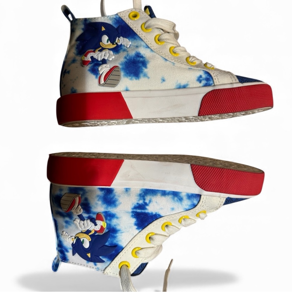 Colorful Sonic Kids High-Top Sneakers - Picture 4 of 6